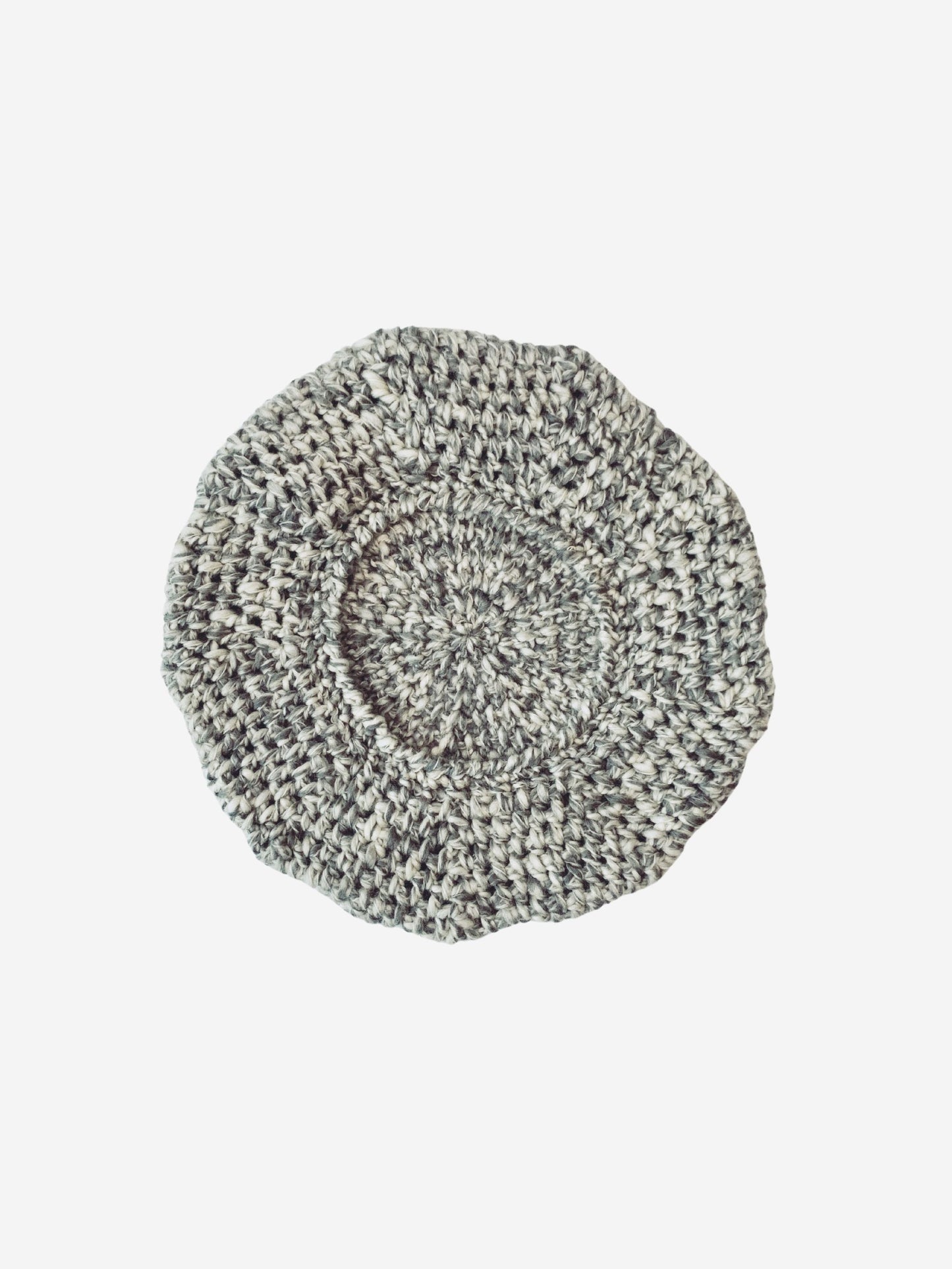 PABLO wool knit beret serene grey melange