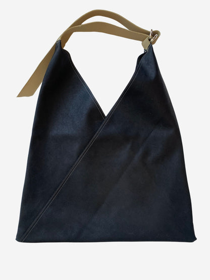 LIBERA waxed triangle tote bag