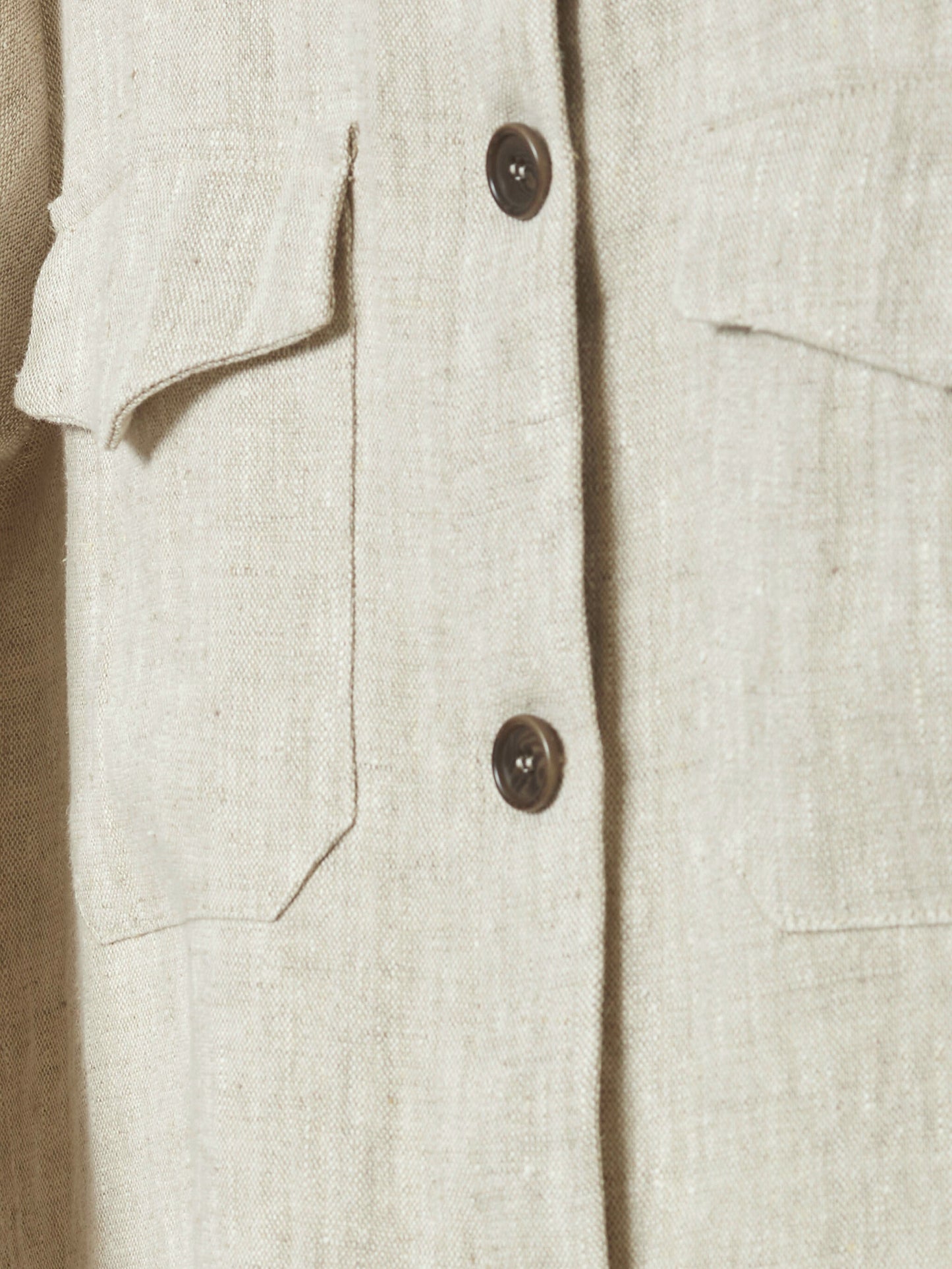 Magata Project unisex linen jacket corozo buttons